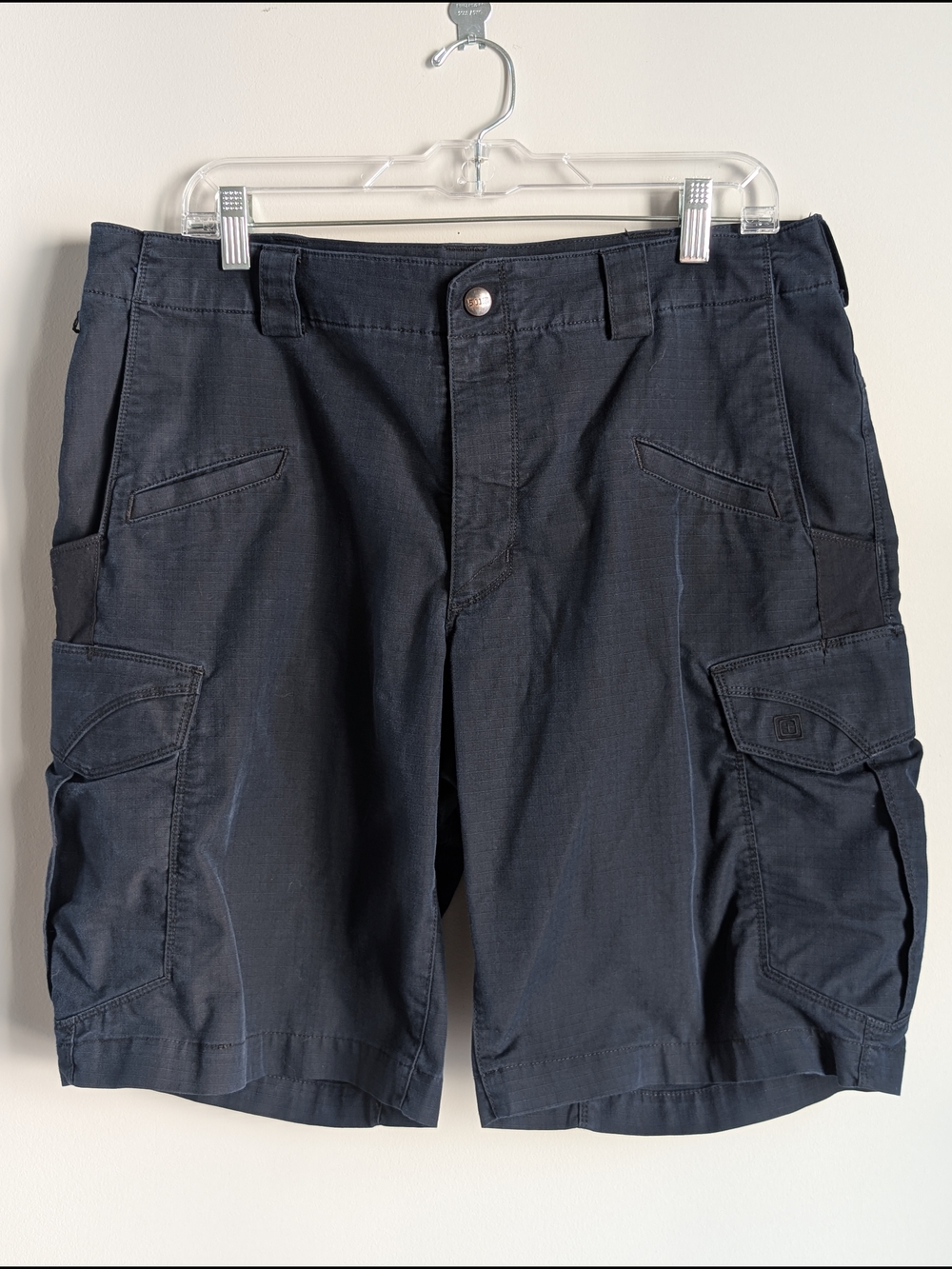 5.11 Tactical Stryke Shorts Men's 35 Blue Cargo Flex-Tac Ripstop Hiking 73327